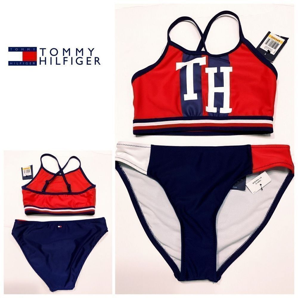 New. Kids Tommy Hilfiger flag bikini. S-top/M-bottom